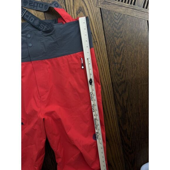 NWT Stio Environ Bib Ski Snowboard Pants Red Men's XXL Elderberry Red $459 MSRP - Picture 6 of 8